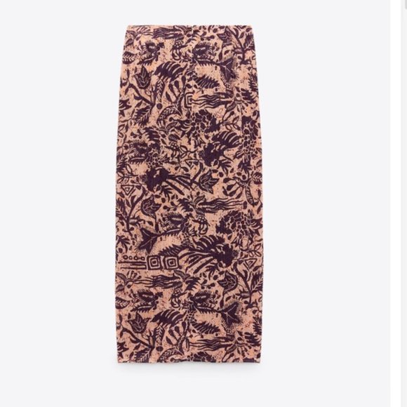 ZARA Printed Co-ord Sarong Skirt Set - Picture 9 of 9